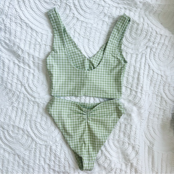 Montce Swim Vert Gingham Bikini Set - Picture 3 of 10
